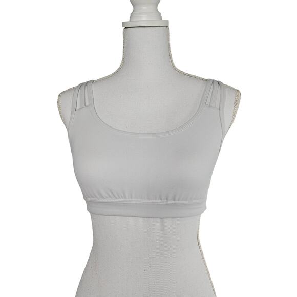 ATHLETA SPORTS BRA HEATHER GRAY HYPER FOCUSED WOMEN’S SIZE S - CRISS-CROSS BACK - Picture 1 of 7
